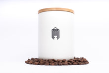 RECIPIENTE DE CÉRAMICA BLANCA PARA CAFÉ